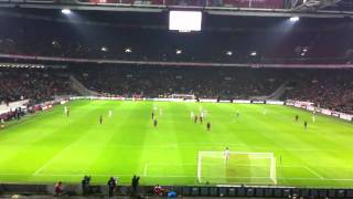 Singing Bob Marley  Three little birds  Ajax Amsterdam  Psv [upl. by Llewxam453]