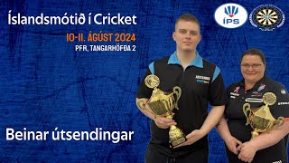 Íslandsmótið í Cricket 2024 Icelandic Cricket Championship  Einmenningur Singles [upl. by Gilder840]