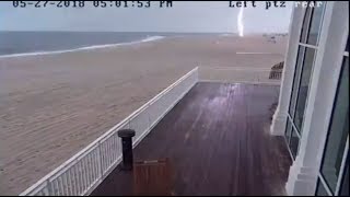 Vivid Lightning Splinters Cape May Lifeguard Stand [upl. by Ardnwahs404]