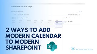 2 ways to add a Modern Calendar to a Modern SharePoint page [upl. by Machute507]