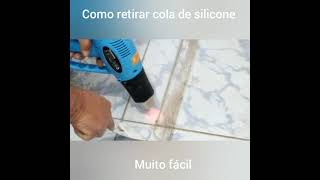 como retirar cola de silicone já colado [upl. by Cobbie]