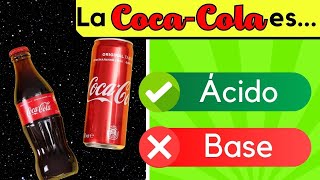 ⚗️ Quiz de Ácidos y Bases 🧪 ¿Es ácido o base Descubre el pH de tus Productos Diarios ⚗️ 🥤 [upl. by Joh]