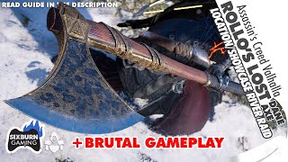 How to Get ROLLOS LOST AXE Location Showcase Brutal Gameplay Assassins Creed Valhalla River Raid [upl. by Nennahs]