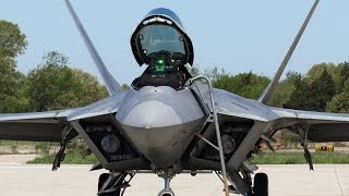 F22 Raptor Demo  Quonset Air Show 2014 [upl. by Kelwen]