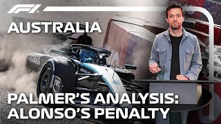 Was Fernando Alonsos Penalty Fair  Jolyon Palmer’s F1 TV Analysis  Workday [upl. by Nirot]