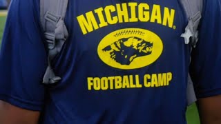 Michigan Wolverines Football and Ohio State Buckeyes Football summer Camp Highlights 2024 [upl. by Eekcaj]