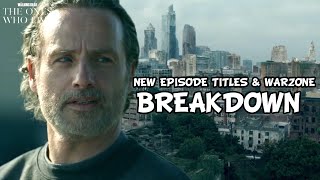 The Walking Dead The Ones Who Live New Episode Titles Revealed amp Warzone Crossover Breakdown [upl. by Nnomae]