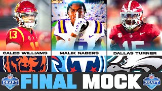 2024 NFL Mock Draft with Trades [upl. by Roosnam]