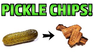 Pickle Chips Gherkin Crisps  Experiment To Fry Pickled Cucumbers [upl. by Kennan539]