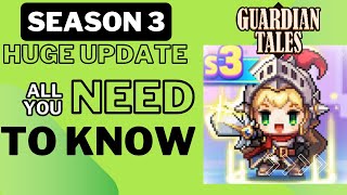 Guardian Tales S3  HUGE UPDATE for SEASON 3  ALL you NEEED to know [upl. by Odelle]