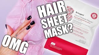 HAIR SHEET MASK  OMG [upl. by Jacobine115]