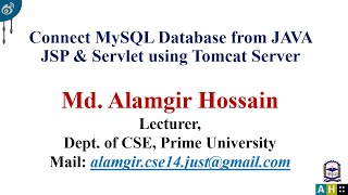 How to connect mysql database from java jsp and servlet using tomcat server [upl. by Zach295]