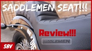 Saddlemen Seat Review  Softail Street Bob  Harley Davidson FXBB [upl. by Gnilrad]