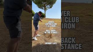 How to hit a punch shot golf golftips golfswing golfcoach golfcourse [upl. by Itnava]