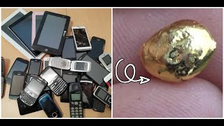 Como recuperar el oro de 27 telefonos y 4 tablet con acido clorhidrico [upl. by Revlys385]