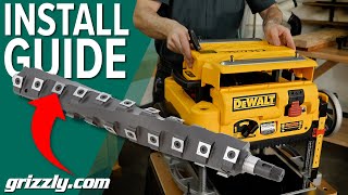 Installing Your New Spiral Cutterhead  DeWalt Planer Howto [upl. by Karli]