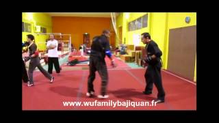 BajiQuan exercices combat sparring drills 2 [upl. by Odarbil]