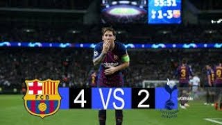 Barcelona vs Tottenham 42 Highlights  Messi and Coutinho Shine at Wembley  2018 Champions League [upl. by Pani]