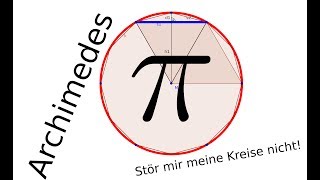 Pi Berechnen mit dem Verfahren des Archimedes [upl. by Checani86]