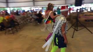 The possum king and queen dance briefly with WCSO sheriff at 48th Wausau Possum Festival poss [upl. by Nat]