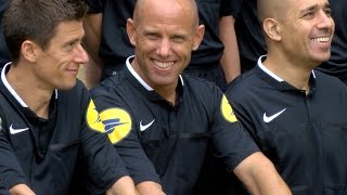 Les arbitres de L1 en stage à Clairefontaine [upl. by Lorac53]