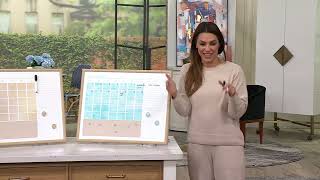 24quot Wipeable Monthly Wall Calendar by Lauren McBride on QVC [upl. by Sell]