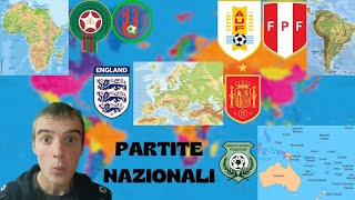 SPAGNADANIMARCA 10  FINLANDIAINGHILTERRA 13  PERÙURUGUAY 10  le partite delle nazionali [upl. by Garris]