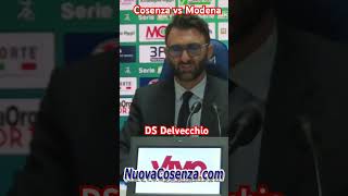 Cosenza vs Modena Ds Delvecchio cosenzacalcio seriebkt shorts [upl. by Annabela]