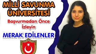 2021 MİLLİ SAVUNMA ÜNİVERSİTESİ  MSÜ  MERAK EDİLENLER [upl. by Dadinirt]