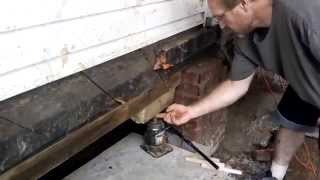 Leveling a House fix sinking Foundation Jacking Level Repair How to youtube video dummies [upl. by Egoreg]