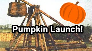 Record Pumpkin Launch From Trebuchet HD [upl. by Begga98]