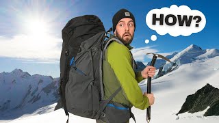 How to Attach an Ice Axe to a Backpack 4 Options for any Pack [upl. by Tewell]