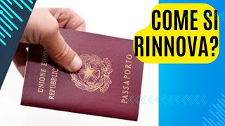 Come rinnovare il passaporto  Appuntamento online passaporteitaliano [upl. by Drarej]