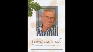 Gedenkdiens Gerrit ten Brink [upl. by Imehon260]