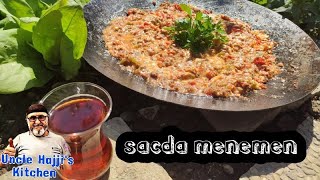 Saçda Nefis Menemen kıymalı Eng Menemen turkish breakfast FR Menemen spécialité Turc Chakchouka [upl. by Kcirdec]