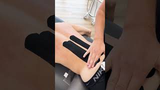 TAPING  LWS LendenwirbelsäuleSchmerzen im unteren Rücken  ENLumbar spine  lower back pain [upl. by Aicek]