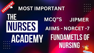 MCQS  AIIMS NORCET amp JIPMER  Drug Administration  Fundamentals of Nursing [upl. by Atrim]