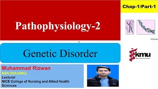 Pathophysiology2  Genetic Disorder  chap1  Part1  UrduHindi  KMU slides with basic MCQS [upl. by Halilad]