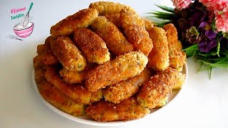 PATATES hiç bu kadar LEZZETLİ olmamıştı 👌 Alışkanlık yapacak PATATES Kroket 💯Hızlı ve Kolay Tarif [upl. by Esemaj]