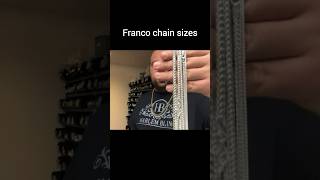 FRANCO CHAIN SIZE COMPARISON [upl. by Sidoma]