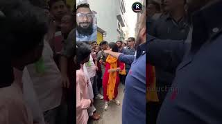 Anjana Om Kashyap with Asaduddin Owaisi funny videos [upl. by Posner]