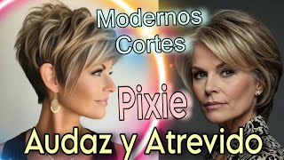 Cortes PIXIE 202425 Cabello CORTO y Moderno para Mujeres de 40 50 60 70 años Pixie HairCuts [upl. by Ailhad]