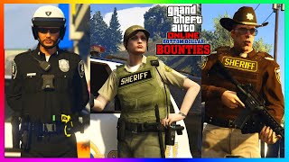 NEW Police Outfits Leaked BOTTOM Dollar Bounties COP Car Money GTA 5 DLC 2024GTA Online Update [upl. by Leber498]