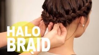 The Perfect Halo Braid for Short Hair  NewBeauty Tips and Tutorials [upl. by Stephan233]