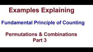 Illustration for Fundamental Principles of Counting [upl. by Floyd694]