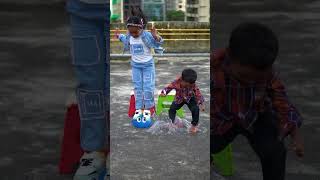 Anam Arhaan High Jump on Water Balloon 🎈🤪 shorts trendingshorts viralshorts [upl. by Yzzo]