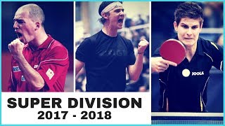 PIERAERT Valentin  SONNET Frédéric SUPER DIVISION 2017 2018 TABLE TENNIS [upl. by Luehrmann]