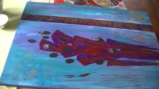 Acrylmalerei abstrakt Figuren Teil3 Abstract acrylic painting Figures part 3 [upl. by Victoria]