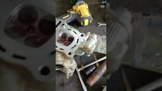 top overhaule ng sniper 150 at fi cleaning with fuel filter replacement [upl. by Ihpen]