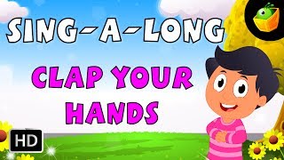 Karaoke Clap Your Hands  Songs With Lyrics  CartoonAnimated Rhymes For Kids [upl. by Beera90]